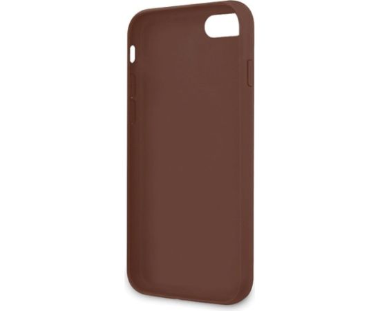 Guess GUHCI8G4GLBR 4G Stripe Collection Aizsargapvalks priekš iPhone 7/8/SE 2020/SE 2022 / brūns Neoriģinālie Maciņi