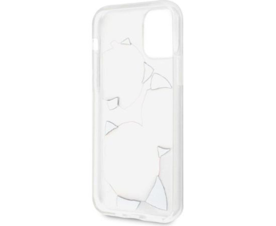 Guess GUHCN58ROSTRT Hardcase Flower Desire Aizsargapvalks priekš iPhone 11 Pro / caurspīdīgs Neoriģinālie Maciņi