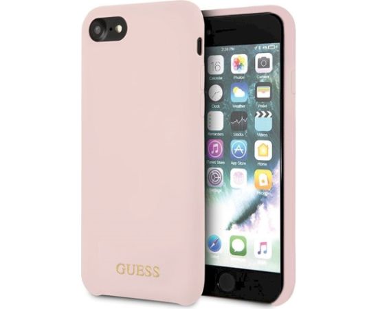 Guess GUHCI8LSGLLP Aizsargapvalks priekš iPhone 7/8/SE 2020/SE 2022 / gaiši rozā Neoriģinālie Maciņi