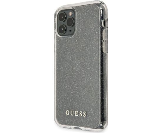Guess GUHCN58PCGLSI Glitter Hardcase Aizsargapvalks priekš iPhone 11 Pro / sudraba Neoriģinālie Maciņi