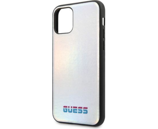 Guess GUHCN65BLD Hardcase Aizsargapvalks priekš iPhone 11 Pro Max Iridescent / sudraba Neoriģinālie Maciņi