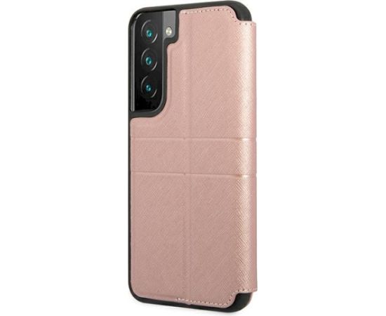 Guess GUBKS22MPSASBPI Aizsargapvalks priekš S22+ S906 / rozā Neoriģinālie Maciņi