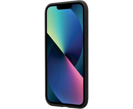 Guess GUHCN614DGPK Silicone Logo Strass 4G Aizsargapvalks priekš iPhone 11 / Xr 6.1" / melns Neoriģinālie Maciņi