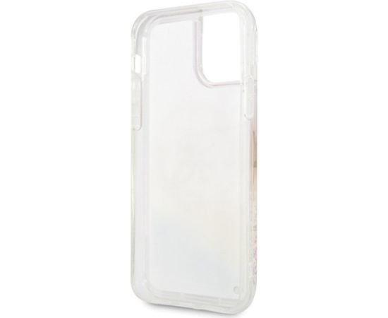 Guess GUHCN58LGIRGP Hard Case Gradient Liquid Glitter Circle Logo Aizsargapvalks priekš iPhone 11 Pro Neoriģinālie Maciņi