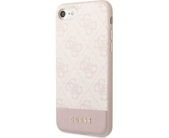 Guess GUHCI8G4GLPI 4G Stripe Collection Aizsargapvalks priekš iPhone 7/8/SE 2020/SE 2022 / rozā Neoriģinālie Maciņi