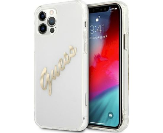 Guess GUHCP12LKTRSVGO Aizsargapvalks priekš iPhone 12 Pro Max 6,7" / caurspīdīgs Neoriģinālie Maciņi