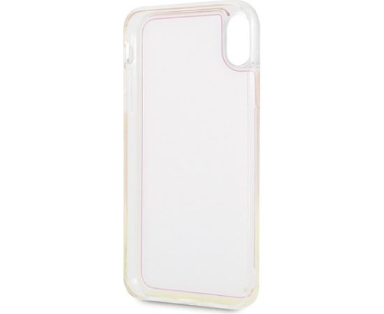 Guess GUHCI65GLCPI California Glow in the dark Aizsargapvalks priekš iPhone Xs Max / rozā Neoriģinālie Maciņi