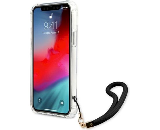 Guess GUHCP12LKSARBK Camo Collection Aizsargapvalks priekš iPhone 12 Pro Max 6.7" / melns Neoriģinālie Maciņi