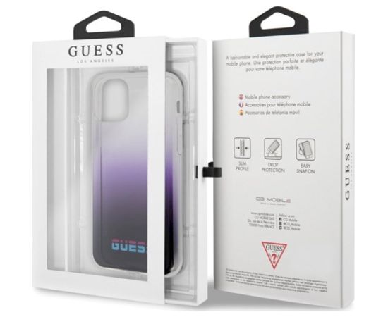 Guess GUHCN65DGCPI Hardcase California Aizsargapvalks priekš iPhone 11 Pro Max / gradient purple Neoriģinālie Maciņi