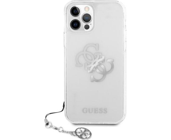 Guess GUHCP12LKS4GSI Hardcase 4G Silver Charms Collection Aizsargapvalks priekš iPhone 12 Pro Max 6,7" / caurspīdīgs Neoriģinālie Maciņi