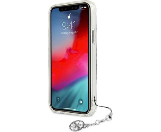 Guess GUHCP12LKS4GSI Hardcase 4G Silver Charms Collection Aizsargapvalks priekš iPhone 12 Pro Max 6,7" / caurspīdīgs Neoriģinālie Maciņi