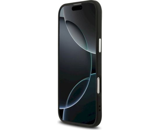 Guess 4G Triangle Logo MagSafe Case Aizsargapvalks priekš iPhone Air / melns sudrabs Neoriģinālie Maciņi