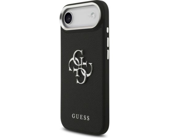 Guess Grained Big 4G Classic Logo Case Aizsargapvalks priekš iPhone Air / melns Neoriģinālie Maciņi