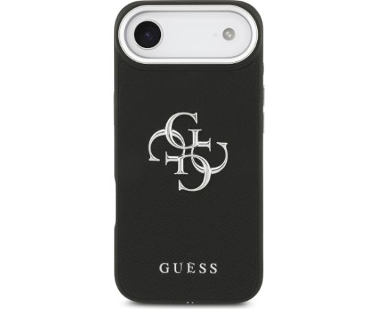 Guess Grained Big 4G Classic Logo Case Aizsargapvalks priekš iPhone Air / melns Neoriģinālie Maciņi