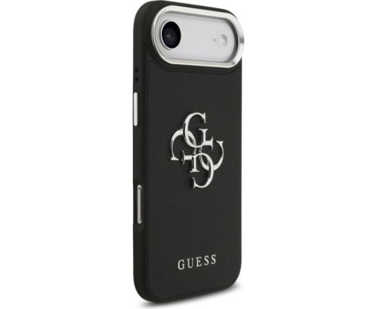 Guess Grained Big 4G Classic Logo Case Aizsargapvalks priekš iPhone Air / melns Neoriģinālie Maciņi