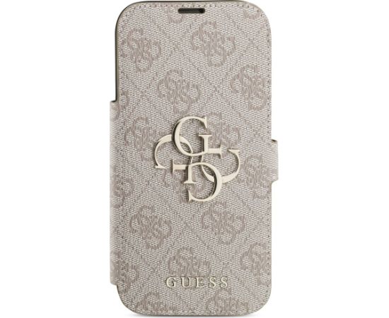 Guess Book 4G Metal Logo Case Aizsargapvalks priekš iPhone 17 Pro / rozā Neoriģinālie Maciņi