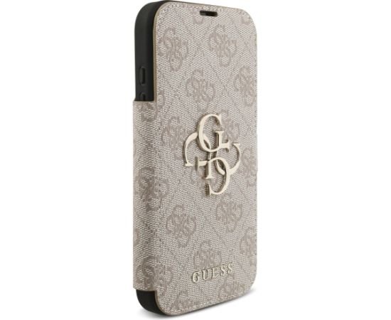 Guess Book 4G Metal Logo Case Aizsargapvalks priekš iPhone 17 Pro / rozā Neoriģinālie Maciņi