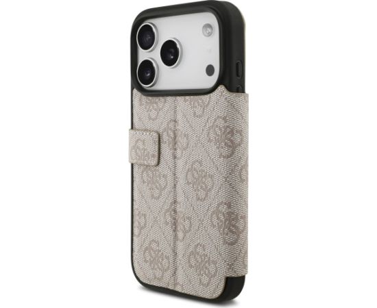 Guess Book 4G Metal Logo Case Aizsargapvalks priekš iPhone 17 Pro / rozā Neoriģinālie Maciņi