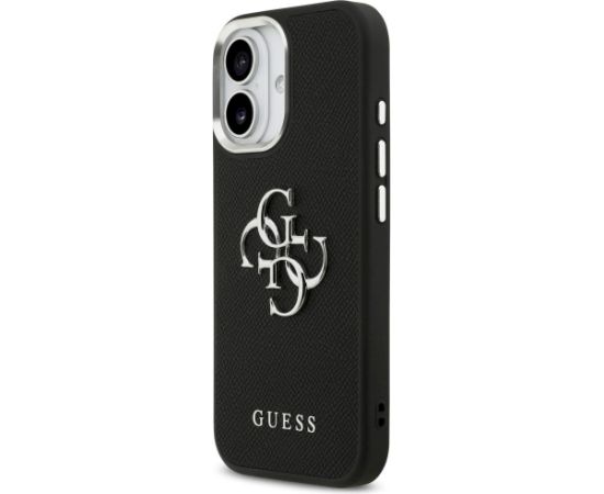Case Guess Grained Big 4G Classic Logo Aizsargapvalks priekš iPhone 17 / melns Neoriģinālie Maciņi
