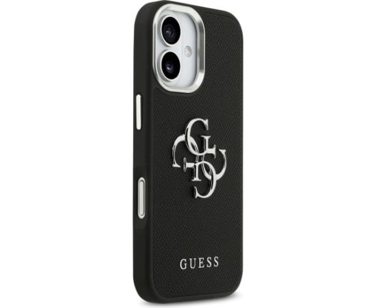 Case Guess Grained Big 4G Classic Logo Aizsargapvalks priekš iPhone 17 / melns Neoriģinālie Maciņi