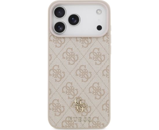 Guess 4G Small 4G and Classic MagSafe Aizsargapvalks priekš iPhone 17 Pro Max / rozā Neoriģinālie Maciņi