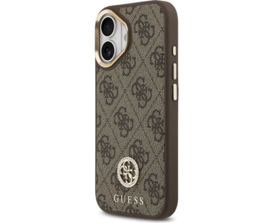 Guess 4G Strass Logo MagSafe Aizsargapvalks priekš iPhone 17 / brūns Neoriģinālie Maciņi