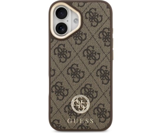 Guess 4G Strass Logo MagSafe Aizsargapvalks priekš iPhone 17 / brūns Neoriģinālie Maciņi