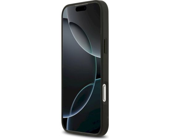 Guess 4G Flowers Print MagSafe Aizsargapvalks priekš iPhone 17 Pro / melns Neoriģinālie Maciņi