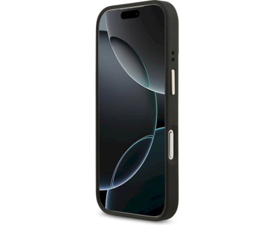 Guess 4G Strass Logo MagSafe Aizsargapvalks priekš iPhone 17 Pro / melns Neoriģinālie Maciņi
