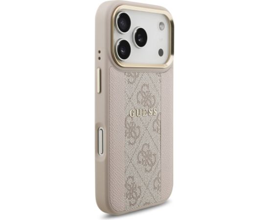 Guess 4G Stripe MagSafe Case Aizsargapvalks priekš iPhone 17 Pro / rozā Neoriģinālie Maciņi