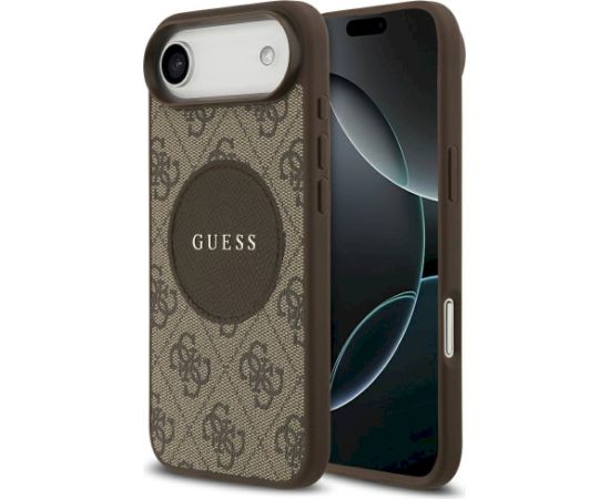 Case Guess 4G Circle Classic Logo MagSafe Aizsargapvalks priekš iPhone Air / brūns Neoriģinālie Maciņi