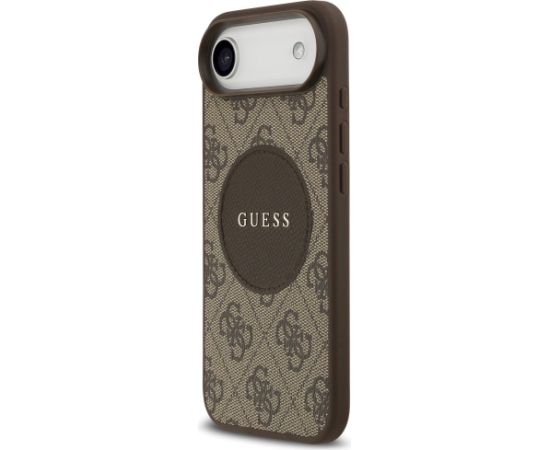 Case Guess 4G Circle Classic Logo MagSafe Aizsargapvalks priekš iPhone Air / brūns Neoriģinālie Maciņi