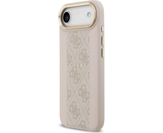 Guess 4G Stripe MagSafe Case Aizsargapvalks priekš iPhone 17 Air / rozā Neoriģinālie Maciņi