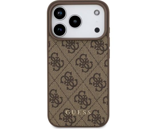Guess 4G Classic Case Aizsargapvalks priekš iPhone 17 Pro / brūns Neoriģinālie Maciņi