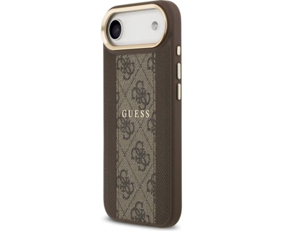 Guess 4G Stripe MagSafe Aizsargapvalks priekš iPhone 17 Air / brūns Neoriģinālie Maciņi