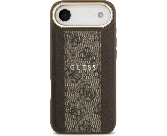 Guess 4G Stripe MagSafe Aizsargapvalks priekš iPhone 17 Air / brūns Neoriģinālie Maciņi
