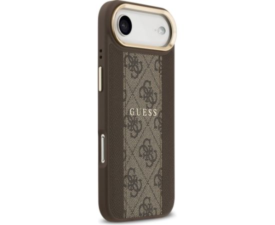 Guess 4G Stripe MagSafe Aizsargapvalks priekš iPhone 17 Air / brūns Neoriģinālie Maciņi
