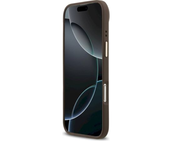 Guess 4G Stripe MagSafe Aizsargapvalks priekš iPhone 17 Air / brūns Neoriģinālie Maciņi