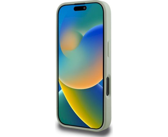 Guess Grained Big 4G Logo Small Classic Logo Aizsargapvalks priekš iPhone 16 Pro Max / zaļš Neoriģinālie Maciņi