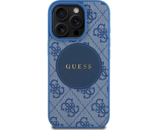 Guess 4G Circle Classic Logo MagSafe Aizsargapvalks priekš iPhone 16 Pro Max / zils Neoriģinālie Maciņi
