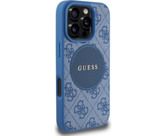 Guess 4G Circle Classic Logo MagSafe Aizsargapvalks priekš iPhone 16 Pro Max / zils Neoriģinālie Maciņi
