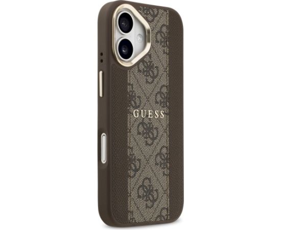 Guess 4G Stripe MagSafe Case Aizsargapvalks priekš iPhone 17 / brūns Neoriģinālie Maciņi