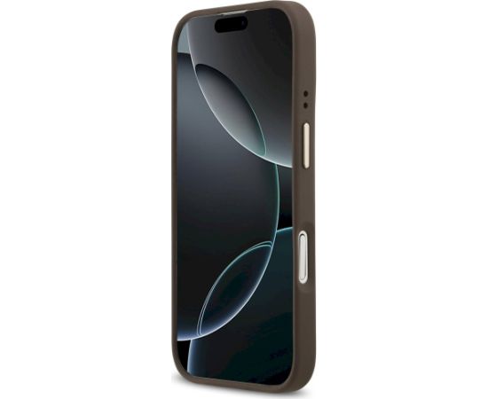 Guess 4G Stripe MagSafe Case Aizsargapvalks priekš iPhone 17 / brūns Neoriģinālie Maciņi