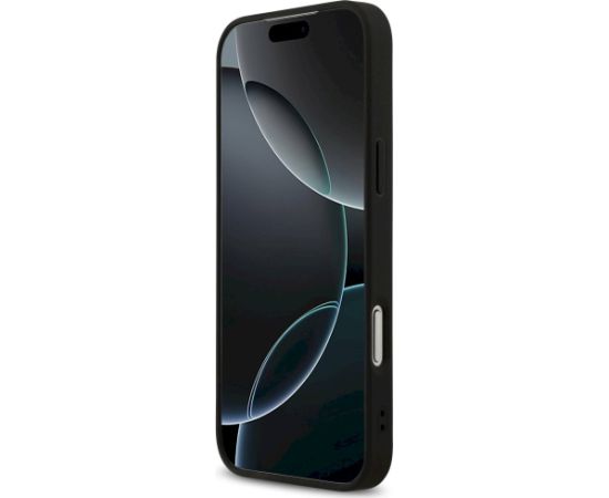 Guess 4G Printed Stripes MagSafe Case Aizsargapvalks priekš iPhone 17 Pro Max / melns Neoriģinālie Maciņi