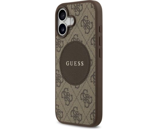 Case Guess 4G Circle Classic Logo MagSafe Aizsargapvalks priekš iPhone 17 / brūns Neoriģinālie Maciņi