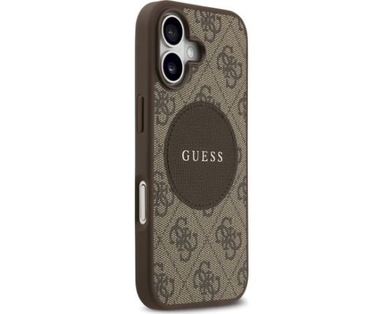 Case Guess 4G Circle Classic Logo MagSafe Aizsargapvalks priekš iPhone 17 / brūns Neoriģinālie Maciņi