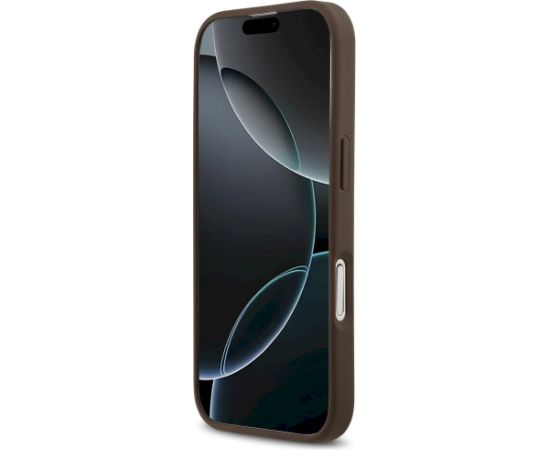 Case Guess 4G Circle Classic Logo MagSafe Aizsargapvalks priekš iPhone 17 / brūns Neoriģinālie Maciņi
