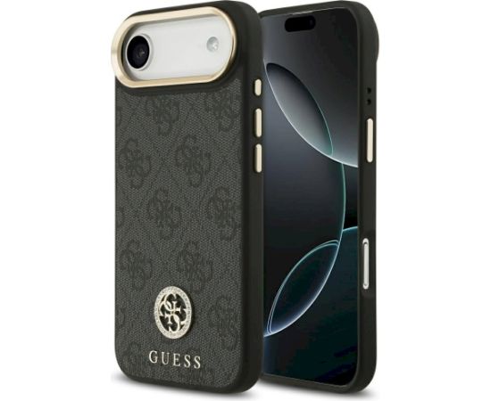 Guess 4G Strass Logo MagSafe Case Aizsargapvalks priekš iPhone Air / melns Neoriģinālie Maciņi