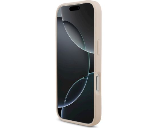 Guess Grained Big 4G & Classic Logo Case Aizsargapvalks priekš iPhone 17 Pro / rozā Neoriģinālie Maciņi