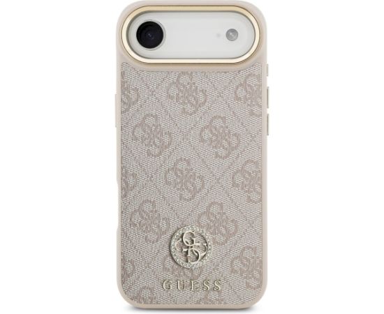 Guess 4G Strass Logo MagSafe Case Aizsargapvalks priekš iPhone Air / rozā Neoriģinālie Maciņi